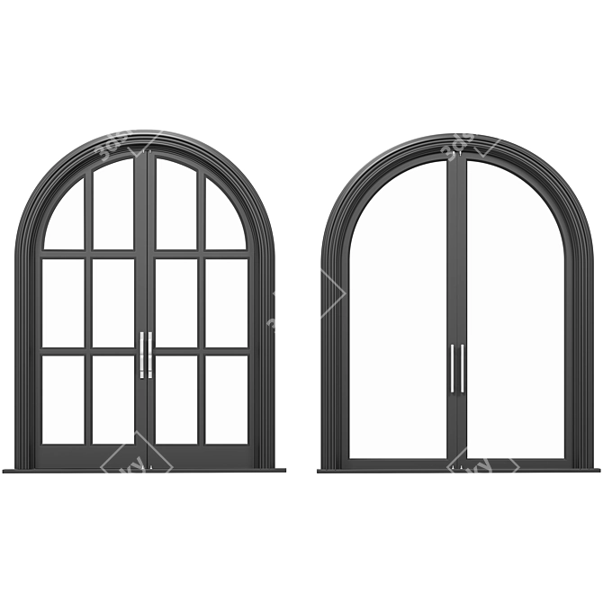 Title: Classic Window Collection for 3dsMax 3D model image 4