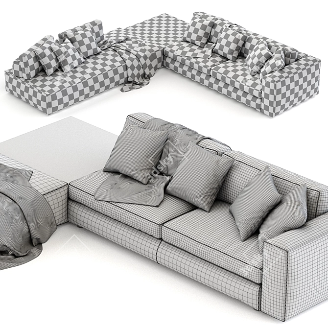 Ditre Italia Urban Modular Sofa 3D model image 5