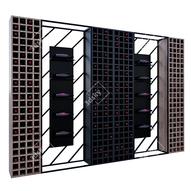 Restaurant Wine Shelf Organizer 3D model image 1