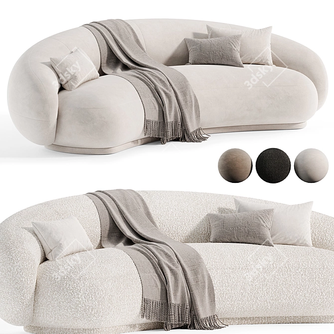 Elegant Julep Sofa for Sale 3D model image 4