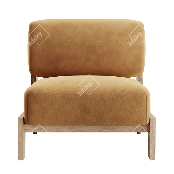 Fashionable Schulte Chair Model 3D model image 2