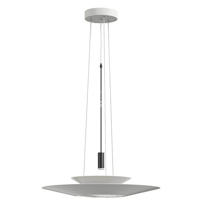 Vibia Flamingo 1540 Dimmable Pendant - Real Size Model 3D model image 2