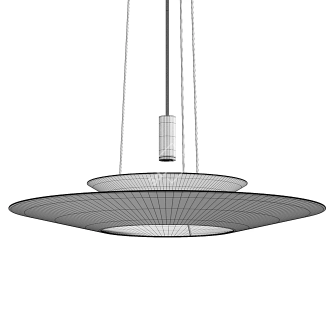 Vibia Flamingo 1540 Dimmable Pendant - Real Size Model 3D model image 6