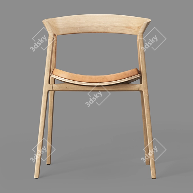 Modern Gaudi Chair with Turbosmoth 3D model image 6