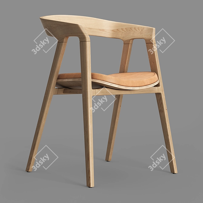 Modern Gaudi Chair with Turbosmoth 3D model image 7