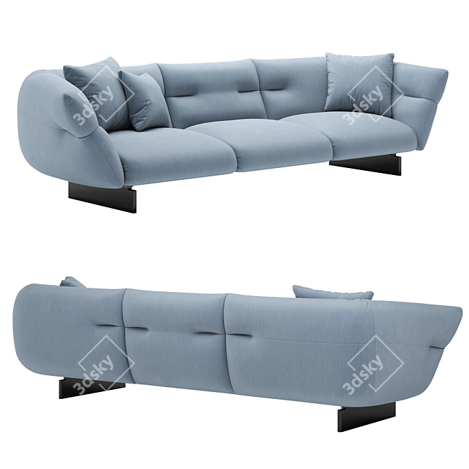 Modern Cloud Comfort Seating Solution 3D model image 2