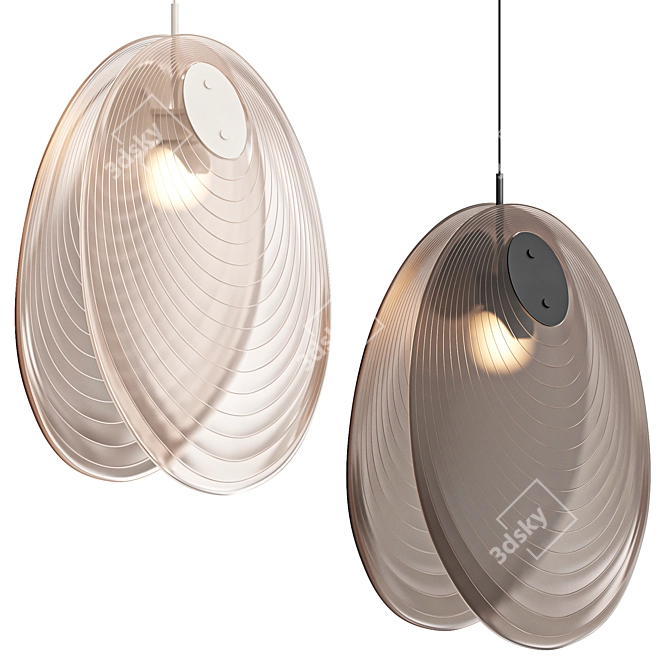 Elegant Crystal Pendant Lamp Bomma 3D model image 2