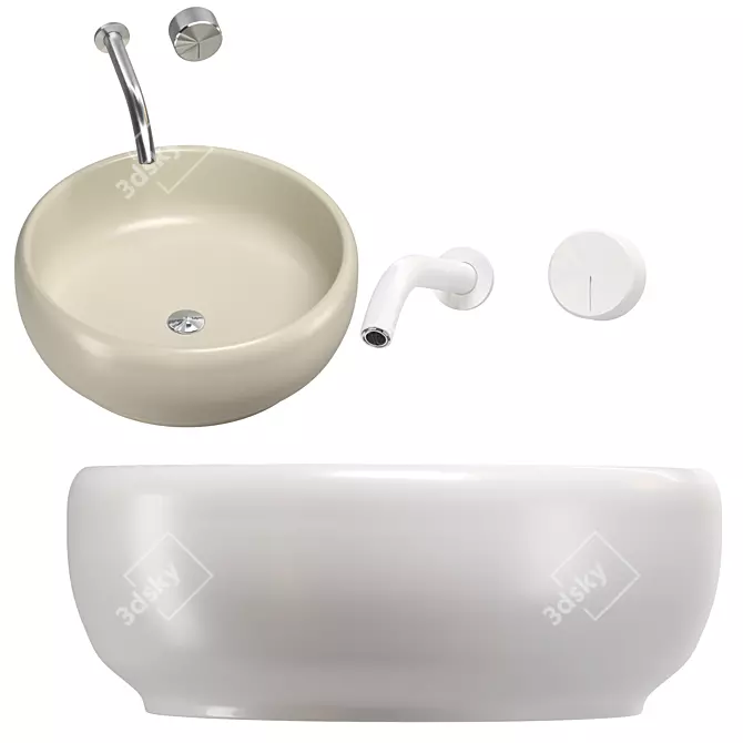 FALPER HOMEY Washbasin Set 3D model image 4