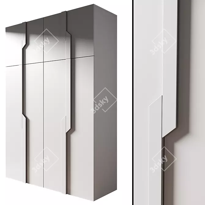 Modern Wardrobe Model for 3D 3D model image 2