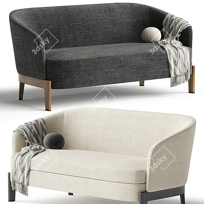 Elegant Chelsea Sofa Design 3D model image 2