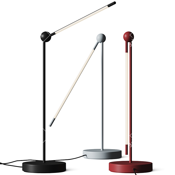 Adjustable Modern Table Lamp 3D model image 1