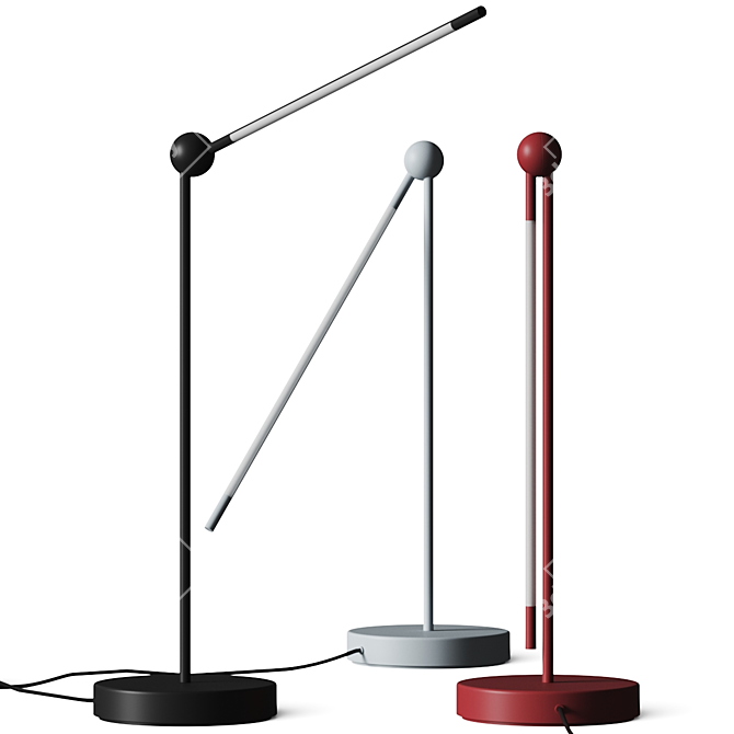 Adjustable Modern Table Lamp 3D model image 2