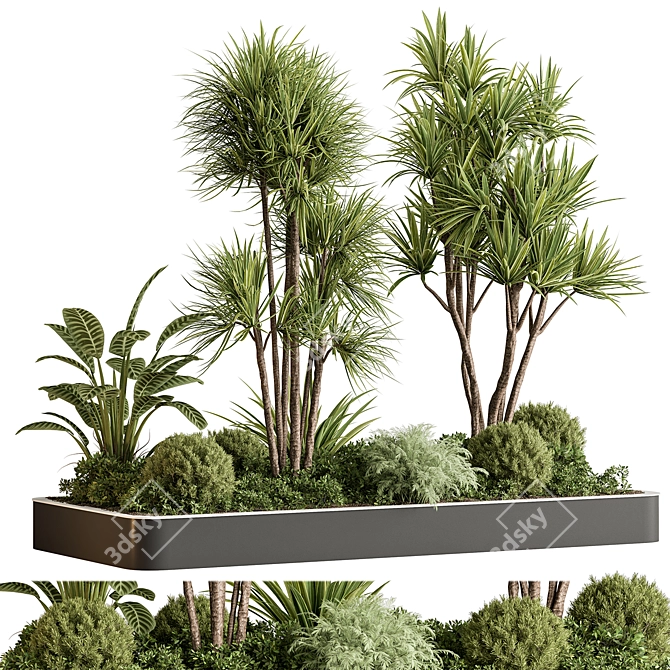 Greenery Oasis Plant Box 3D model image 1