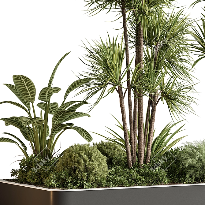 Greenery Oasis Plant Box 3D model image 3