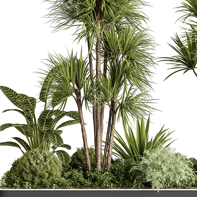 Greenery Oasis Plant Box 3D model image 5