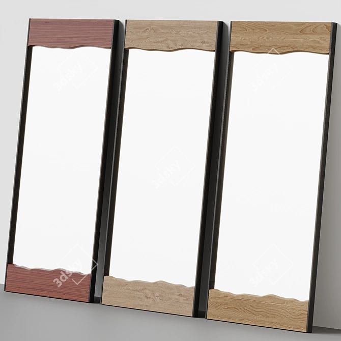 Rustic Charm Full-Length Mirror 3D model image 4