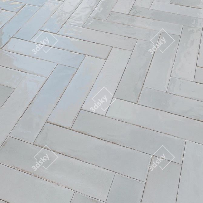 EQUIPE TRIBECA Ceramic Tiles Set 3D model image 6