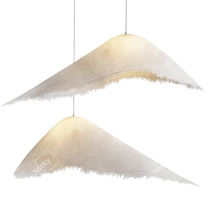 Conceptual Fiberglass Pendant Lamps 3D model image 2