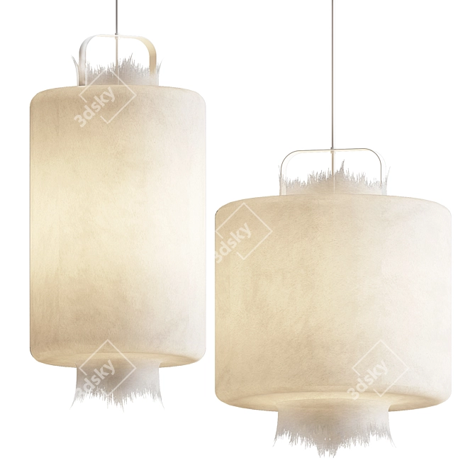 Conceptual Fiberglass Pendant Lamps 3D model image 4