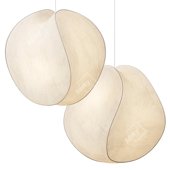 Modern Equinox Pendant Lights 3D model image 1