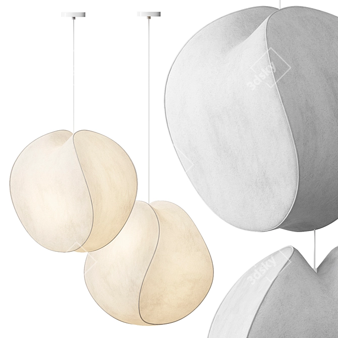 Modern Equinox Pendant Lights 3D model image 2