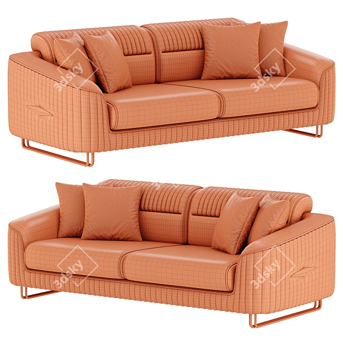 Modern Magnum Sofa Set 3D model image 6