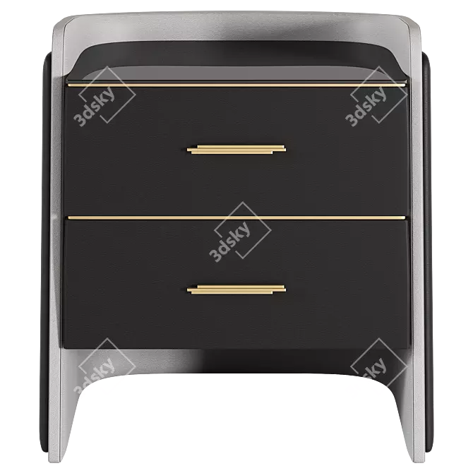 Elegant Charla Nightstand Finerne 3D model image 2