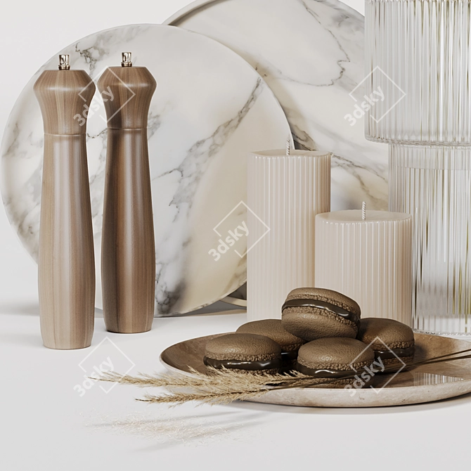 Premium Kitchen Tableware Collection 3D model image 2