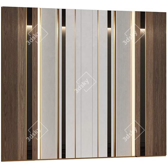 Modern Minimalist Wall Panels 3D model image 3