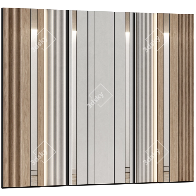 Modern Minimalist Wall Panels 3D model image 4