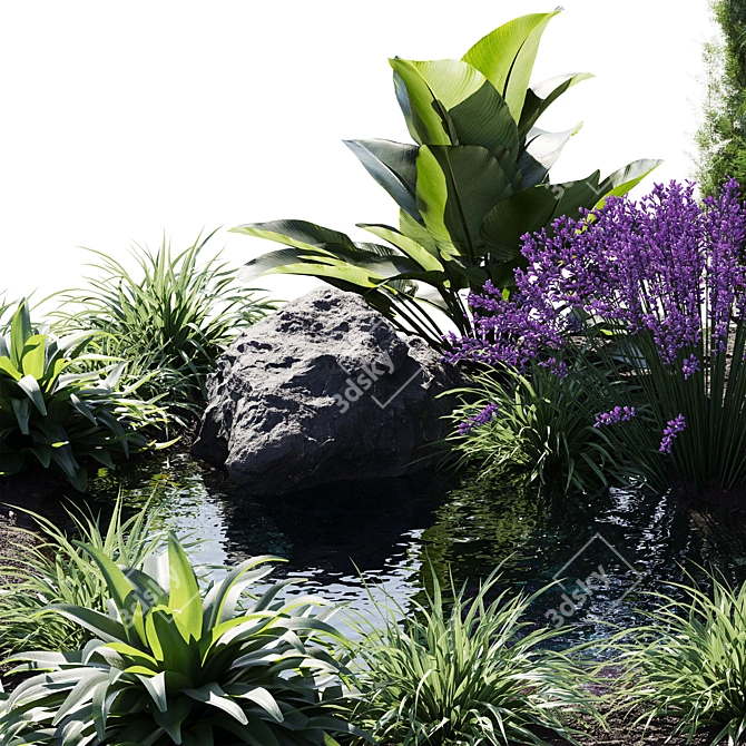 22-Piece Outdoor Plant Set 3D model image 2