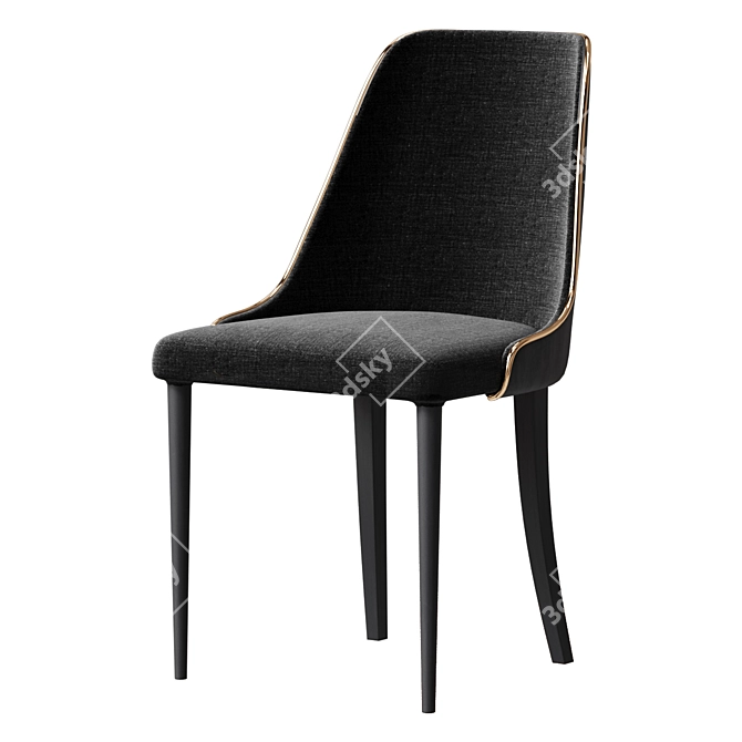 Carlino 6154 Dining Chair 3D model image 1