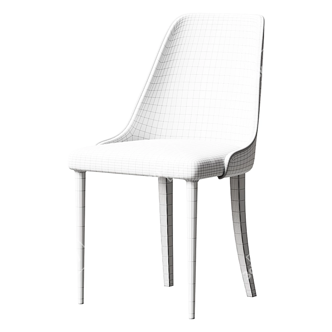 Carlino 6154 Dining Chair 3D model image 2