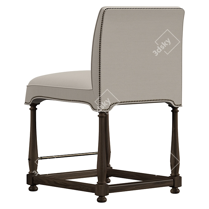 Elegant Marit Counter Stool 3D model image 5