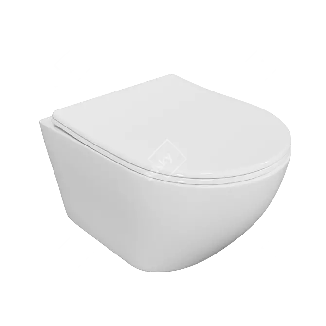 TONI ARTI Russi Wall-Mounted Toilet 3D model image 1