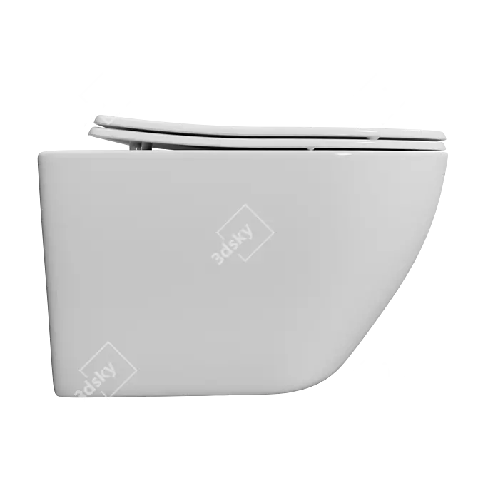 TONI ARTI Russi Wall-Mounted Toilet 3D model image 2