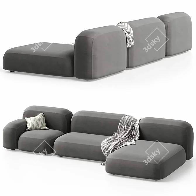 Ribbl-3 Modular Sofa Set 3D model image 5