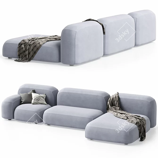 Ribbl-3 Modular Sofa Set 3D model image 6