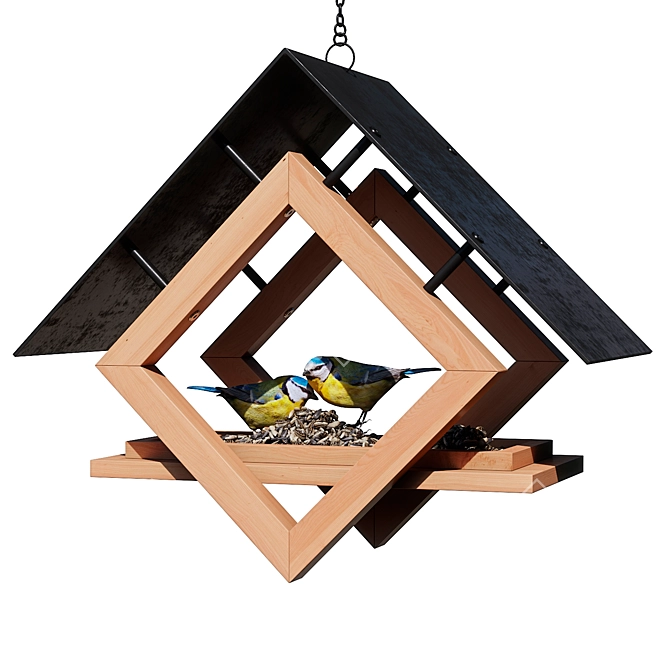 Minimalist Bird Feeder Design 3D model image 1