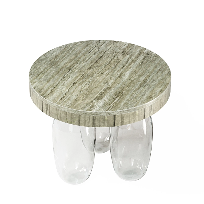 Elegant Giorno Side Table 3D model image 5