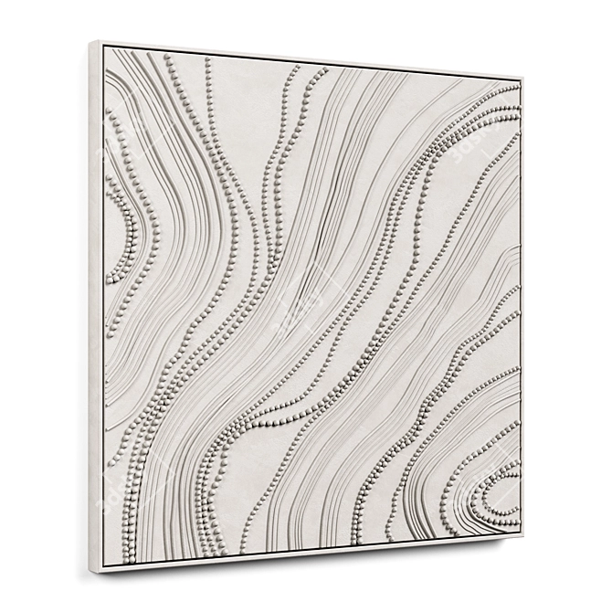 Modern Wall Decor Art Piece 3D model image 2