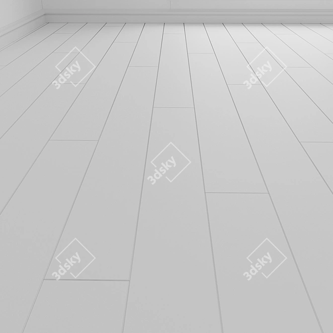 Engineered Wood Parquet Flooring 3D model image 4