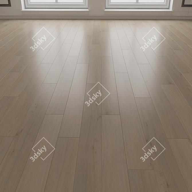 Engineered Wood Flooring Planks 3D model image 3