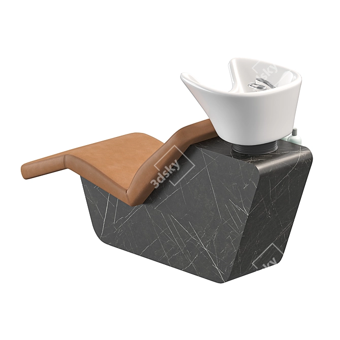  Barbershop Marina Relax Backwash Chair 3D model image 2