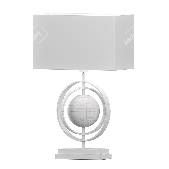 Alabaster Pearl Table Lamp 3D model image 3