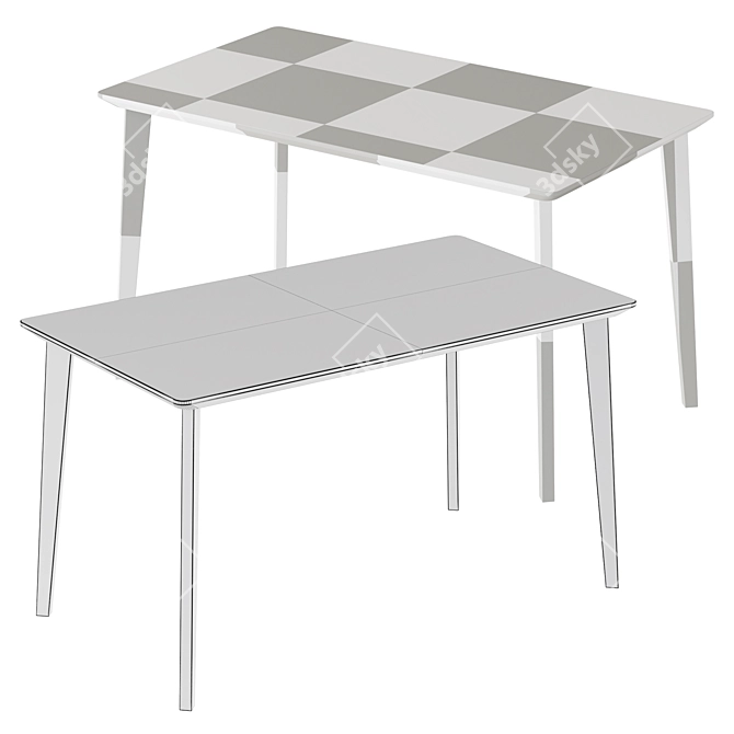 IKEA Lisabo Krylbo Table 3D model image 3