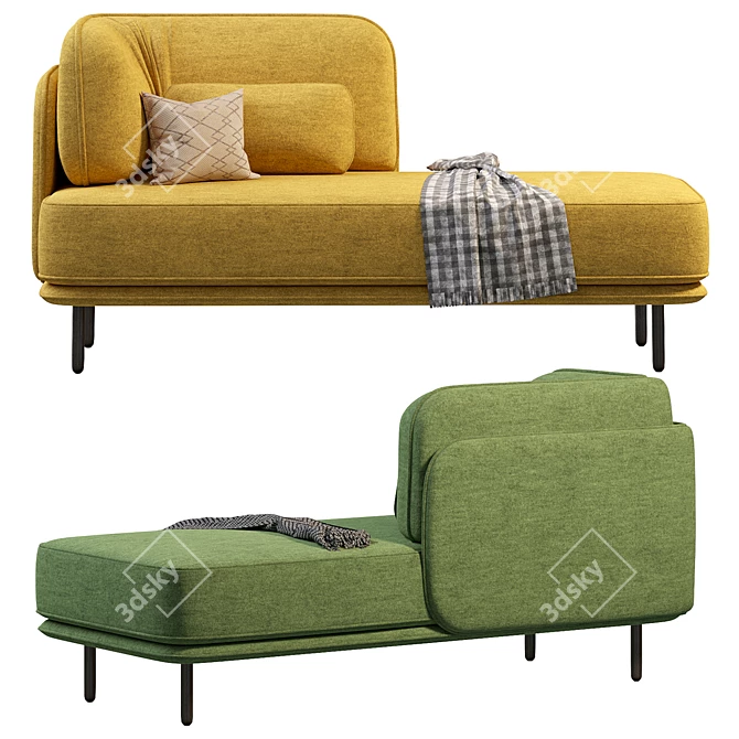 Modern Numeral Sofa for Corona 3D model image 2