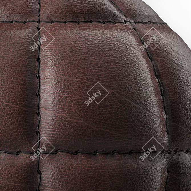 Stitched Leather Texture Pack 3D model image 6