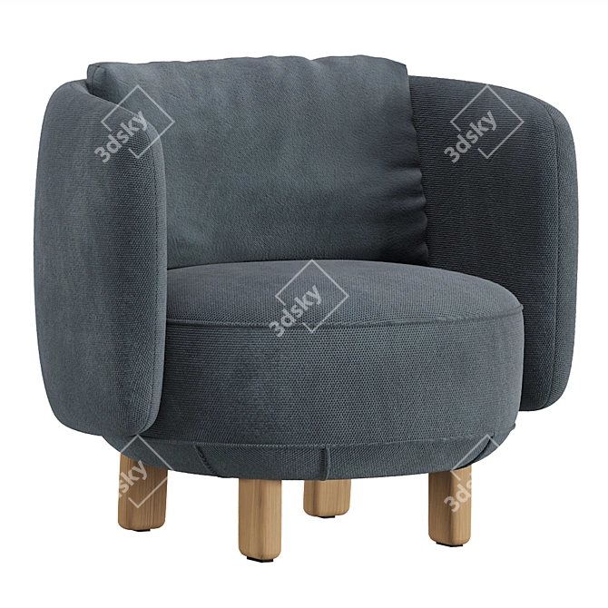 Cosmic Comfort Armchair Set 3D model image 4