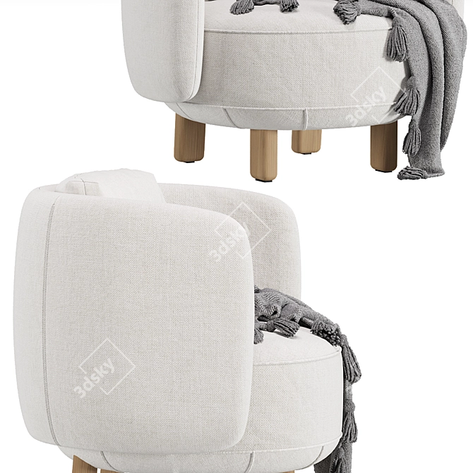 Cosmic Comfort Armchair Set 3D model image 6